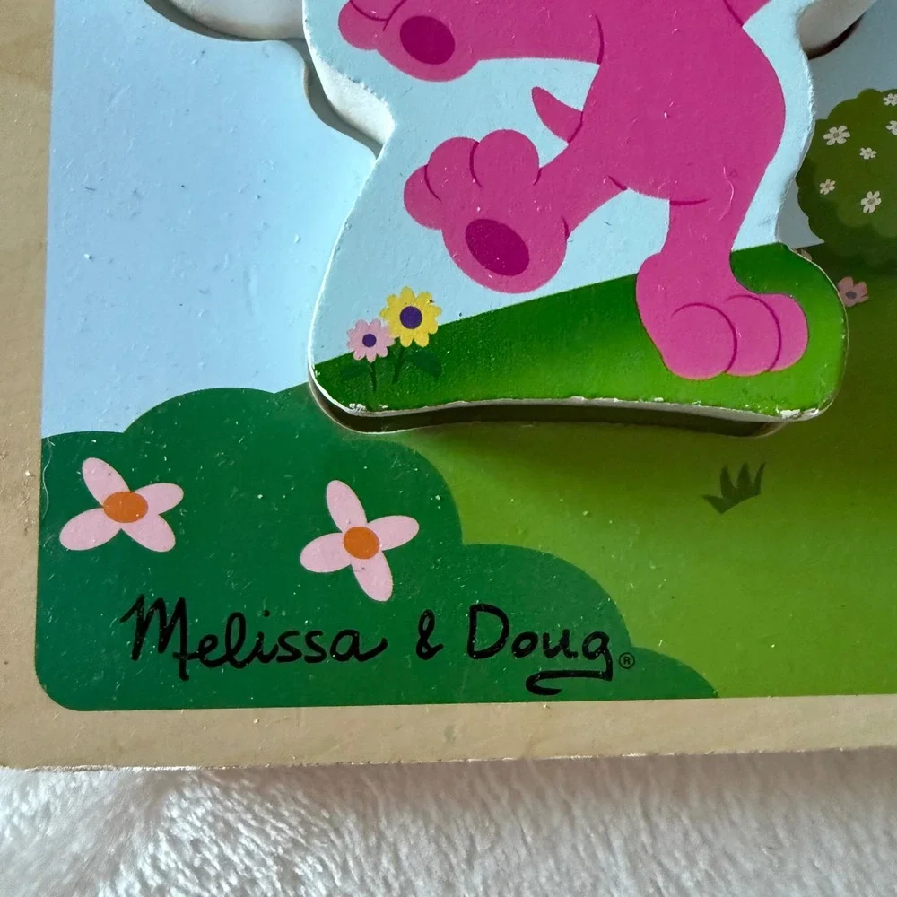Melissa & Doug Wooden Puzzle Bundle Blue's Clues Rainbow & Circus‎ Animals
